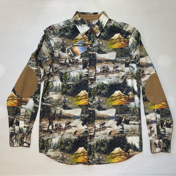 Daniel Cremieux Other - NEW Size S Mens Cremieux Long Sleeve Button Down Shirt Cotton Gamekeeper Fishing
